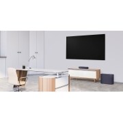 LG Barra de sonido compacta LG QP5 Éclair de 320W de potencia 3.1.2 canales con calidad de sonido Hi-Res Audio, Dolby Atmos, DTS:X y HDMI eARC., QP5