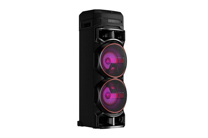 LG Torre de sonido LG XBOOM RNC9 | Doble Woofer | Potenciador de bajos | Karaoke Star | DJ App y DJ Pad | Super Bass Boost | Multi Bluetooth, RNC9