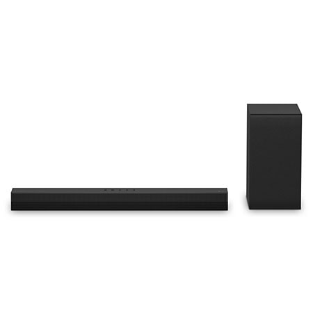 Front view of LG Soundbar S40T and Sub Woofer