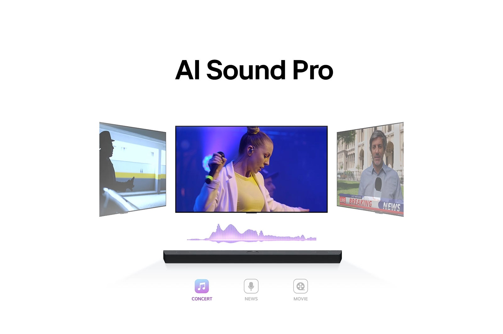 LG Barra de sonido LG S40T 300W 2.1 canales AI Sound Pro WOW Interface Dolby Digital , S40T