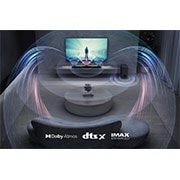 LG Barra de sonido Premium 3.1.3 Canales, Tecnología Meridian, WIFI, Compatible con asistentes de voz, Dolby Atmos., S80QY