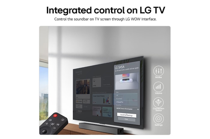 Soundbar front-top view