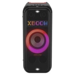 LG XBOOM XL7S, Bocina portátil con pantalla LED para textos personalizados, hasta 20 hrs de batería, resistencia a salpicaduras, Power Bank