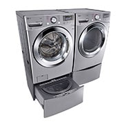 LG Secadora a Gas de Carga Frontal, Capacidad 20 kgs, SmartDiagnosis™, NFC, Flowsense™, color acero, DF20VVS