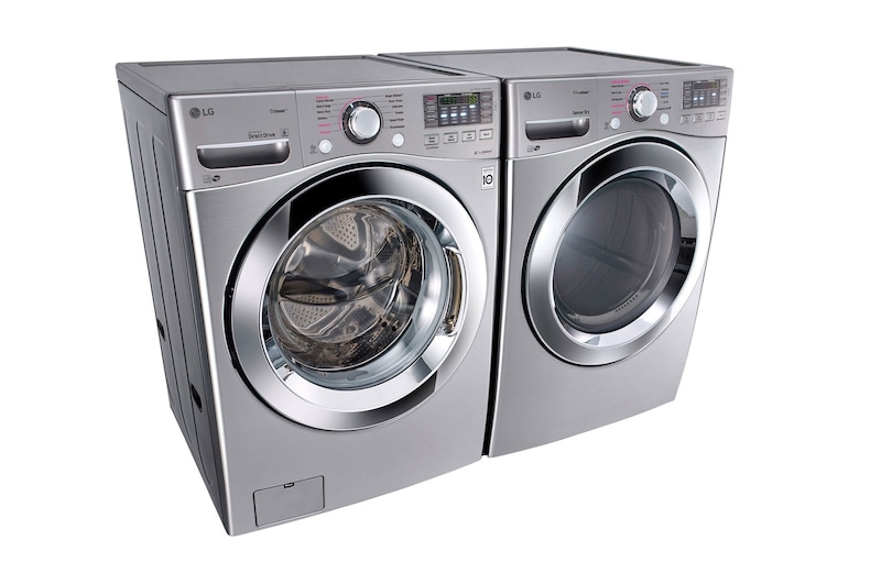 LG Secadora a Gas de Carga Frontal, Capacidad 20 kgs, SmartDiagnosis™, NFC, Flowsense™, color acero, DF20VVS