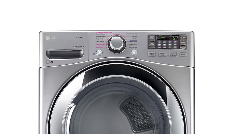 LG Secadora a Gas de Carga Frontal, Capacidad 20 kgs, SmartDiagnosis™, NFC, Flowsense™, color acero, DF20VVS