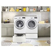 LG 20kg Secadora a Gas de Carga Frontal  & Smart Diagnosis, Color Blanco, DF20WV