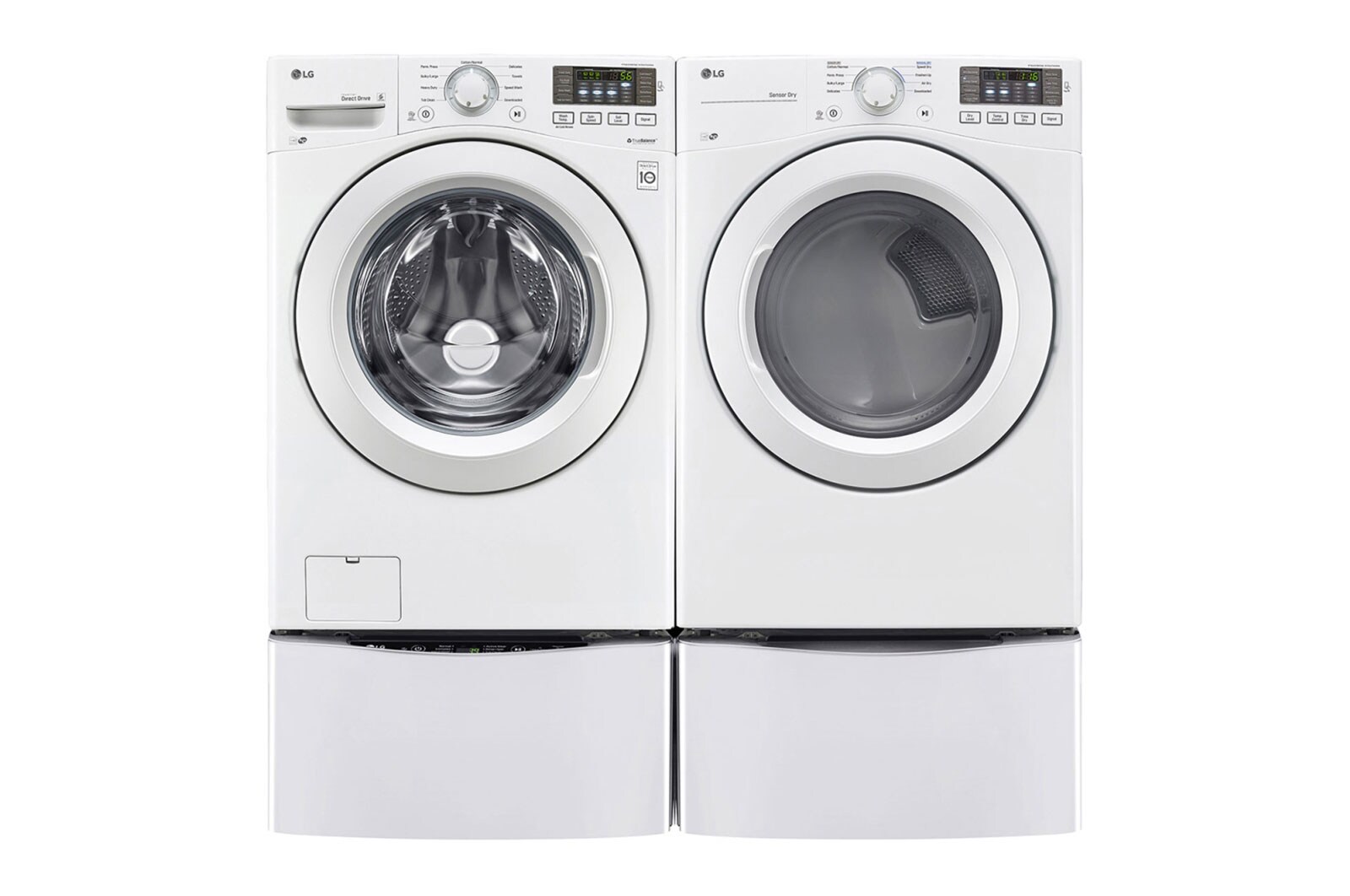 LG 20kg Secadora a Gas de Carga Frontal  & Smart Diagnosis, Color Blanco, DF20WV