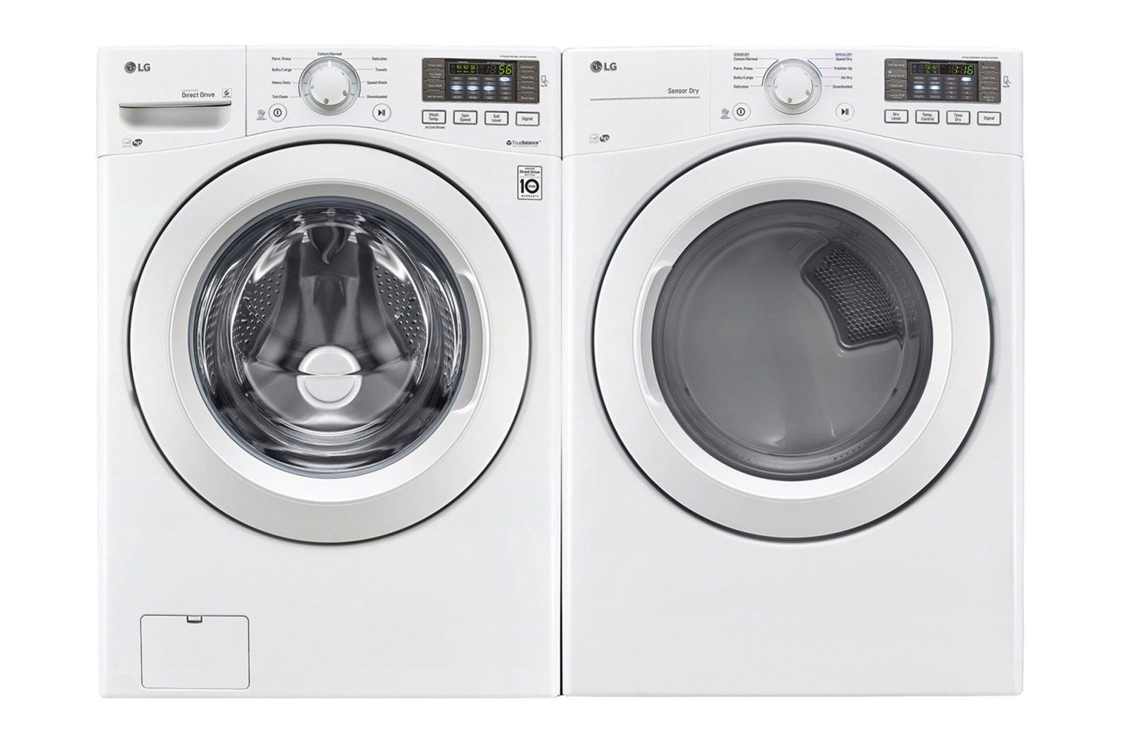 LG 20kg Secadora a Gas de Carga Frontal  & Smart Diagnosis, Color Blanco, DF20WV