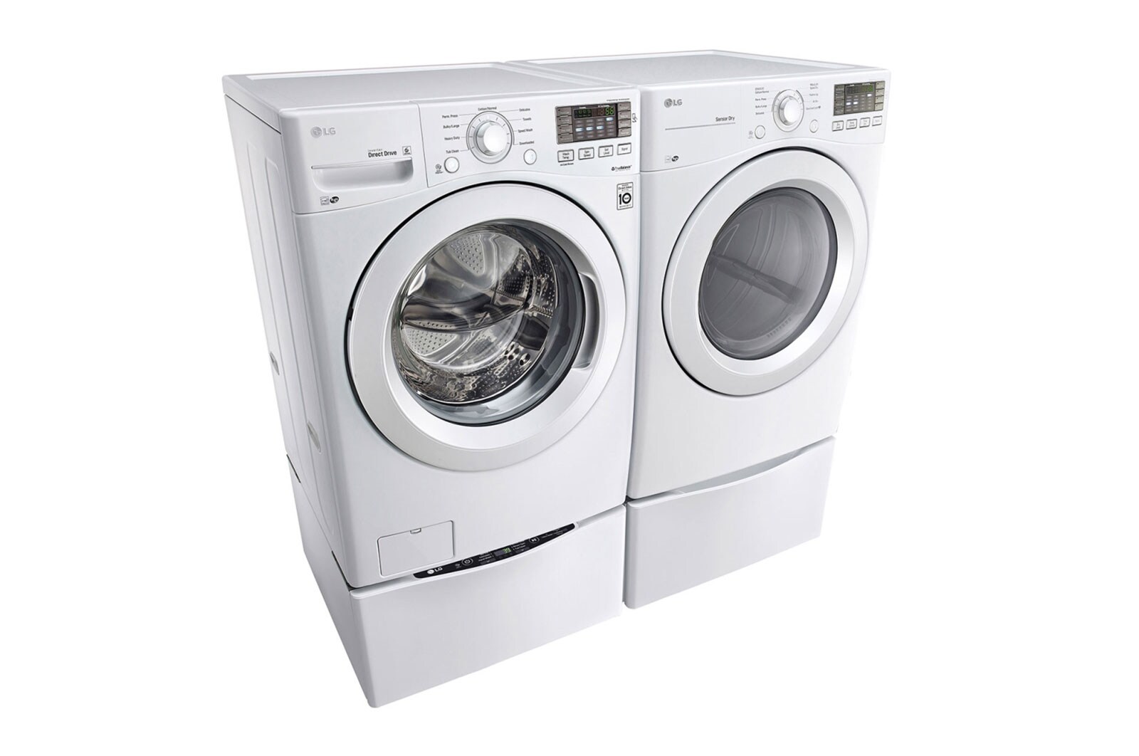 LG 20kg Secadora a Gas de Carga Frontal  & Smart Diagnosis, Color Blanco, DF20WV