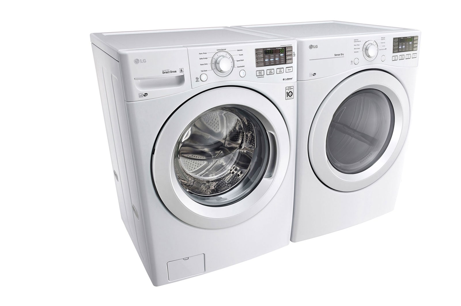LG 20kg Secadora a Gas de Carga Frontal  & Smart Diagnosis, Color Blanco, DF20WV