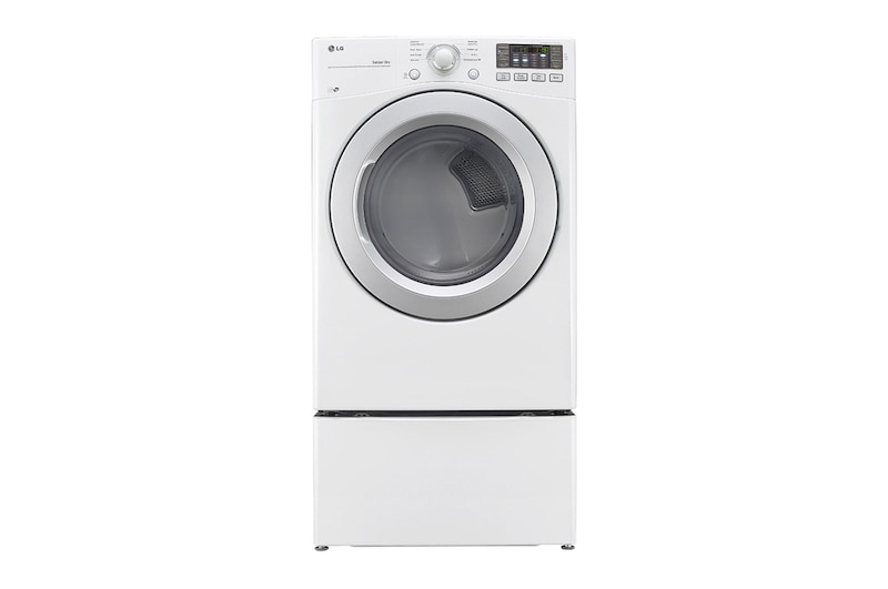 LG 7.3cu.ft Secadora Electrica de Carga Frontal & SmartThinQ(Wi-Fi),Sensor Secado, Color Blanco, DLE3170W