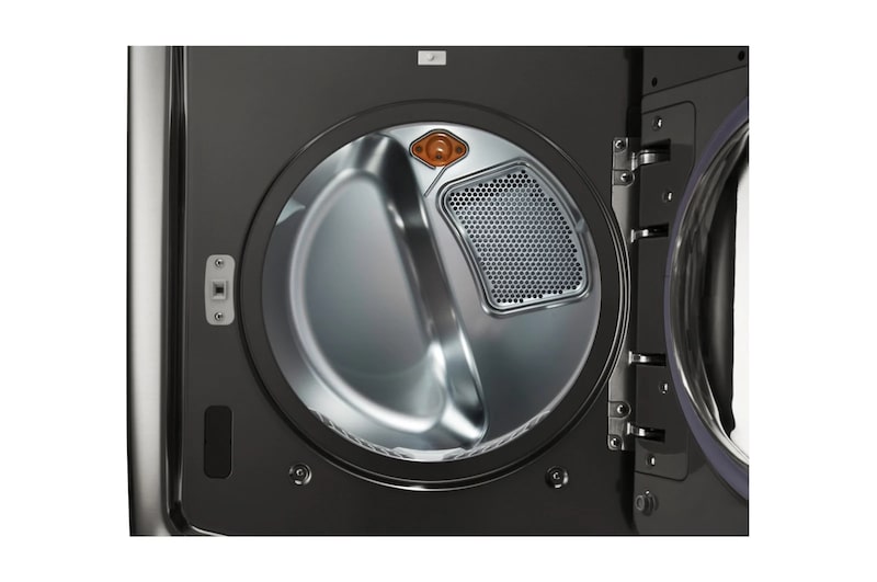LG 9.0 pᶟ |Secadora a Eléctrica |Carga frontral| Vapor| Acero Inoxidable Negro | ThinQ™, DLEX9500K