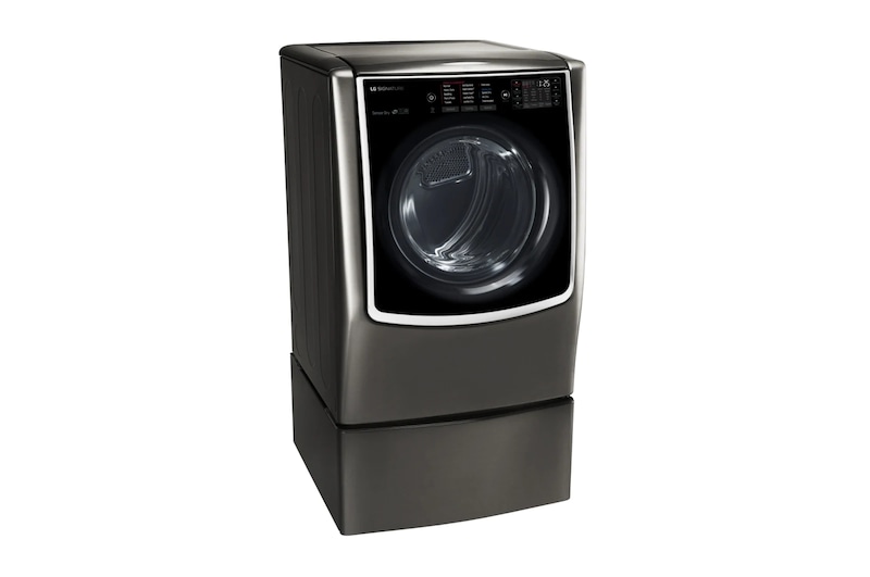 LG 9.0 pᶟ |Secadora a Eléctrica |Carga frontral| Vapor| Acero Inoxidable Negro | ThinQ™, DLEX9500K