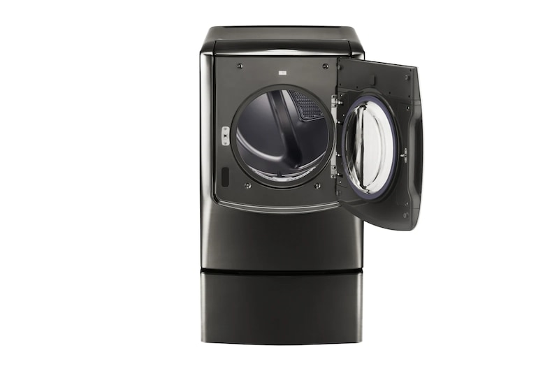 LG 9.0 pᶟ |Secadora a Eléctrica |Carga frontral| Vapor| Acero Inoxidable Negro | ThinQ™, DLEX9500K