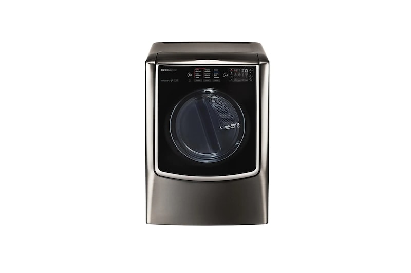 LG 9.0 pᶟ |Secadora a Eléctrica |Carga frontral| Vapor| Acero Inoxidable Negro | ThinQ™, DLEX9500K
