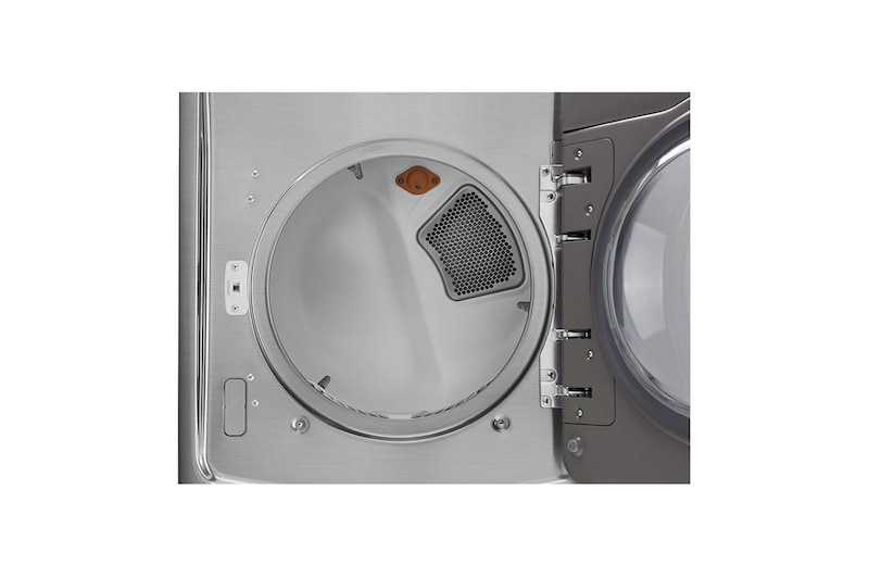 LG 7.4cu.ft Secadora Gas de Carga Frontal con Vapor & SmartThinQ(Wi-Fi), Color Acero, DLGX5001V