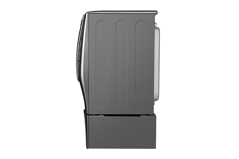 LG 7.4cu.ft Secadora Gas de Carga Frontal con Vapor & SmartThinQ(Wi-Fi), Color Acero, DLGX5001V