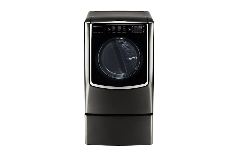 LG 9.0 pᶟ |Secadora a Gas |Carga frontral| Vapor| Acero Inoxidable Negro | ThinQ™, DLGX9501K