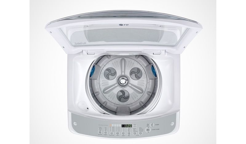 LG Lavadora Carga Superior, TurboDrum™, 17kg/ 37lbs, Color Blanco, WFS1719ET
