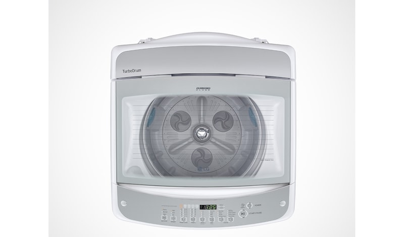 LG Lavadora Carga Superior, TurboDrum™, 17kg/ 37lbs, Color Blanco, WFS1719ET