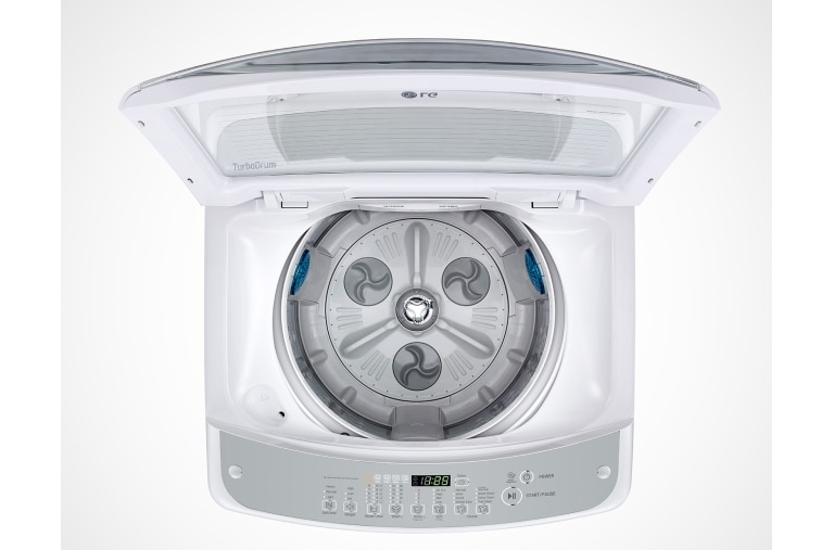 LG Lavadora Carga Superior, TurboDrum™, 17kg/ 37lbs, Color Blanco, WFS1719ET