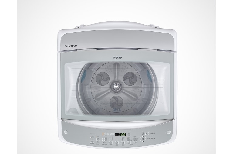 LG Lavadora Carga Superior, TurboDrum™, 17kg/ 37lbs, Color Blanco, WFS1719ET