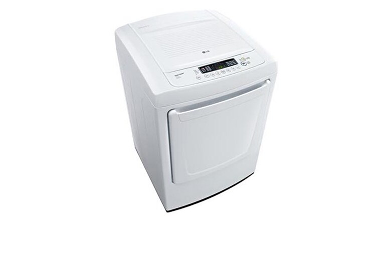 LG Secadora de Gas de carga frontal con capacidad ultra amplia de 7,3 pies cúbicos (20kgs) y con diseño de control delantero distintivo y moderno, DLG1002W