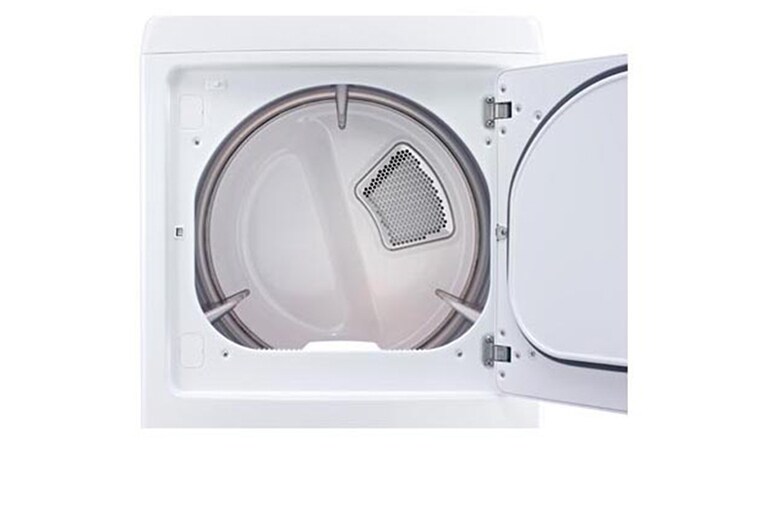 LG Secadora de Gas de carga frontal con capacidad ultra amplia de 7,3 pies cúbicos (20kgs) y con diseño de control delantero distintivo y moderno, DLG1002W