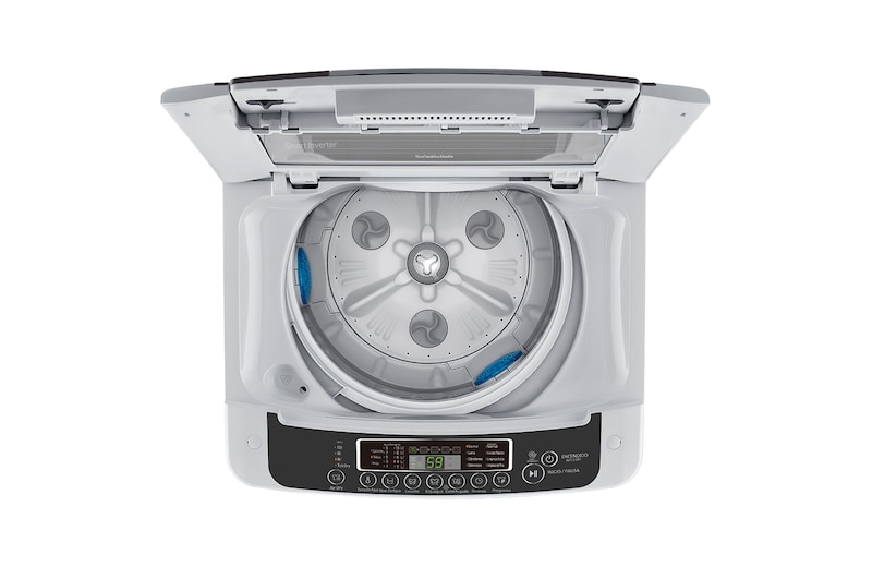 LG Lavadora Carga Superior 13kg Smart Inverter, Smart Motion, TurboDrum™, Color Gris, WT13DPBP