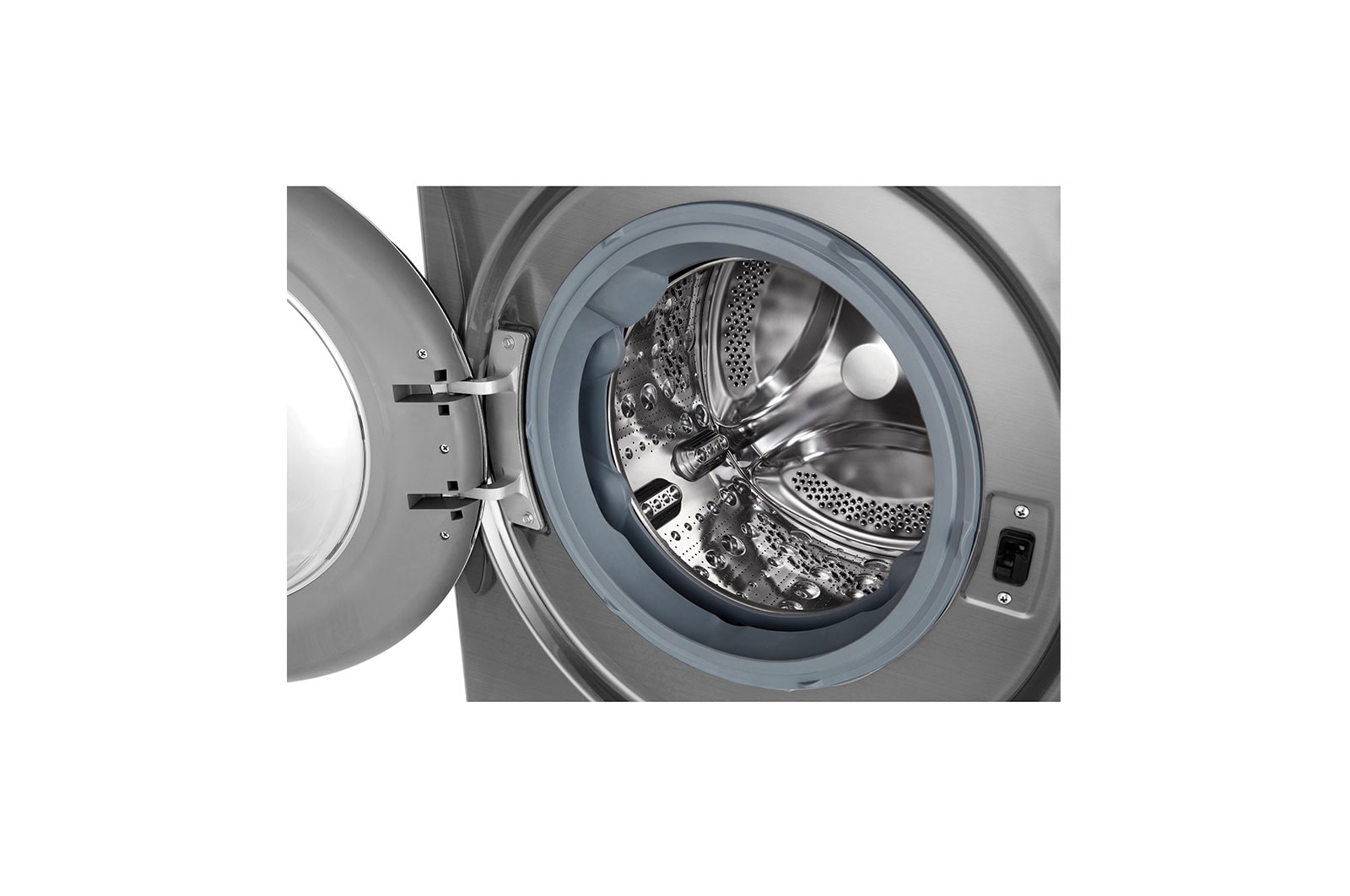 LG 12/7kg Lavasecadora Carga Frontal con Vapor, AI Direct Drive Inverter & Smart ThinQ (Wi-Fi), Color Acero, WD12VVC3S6C