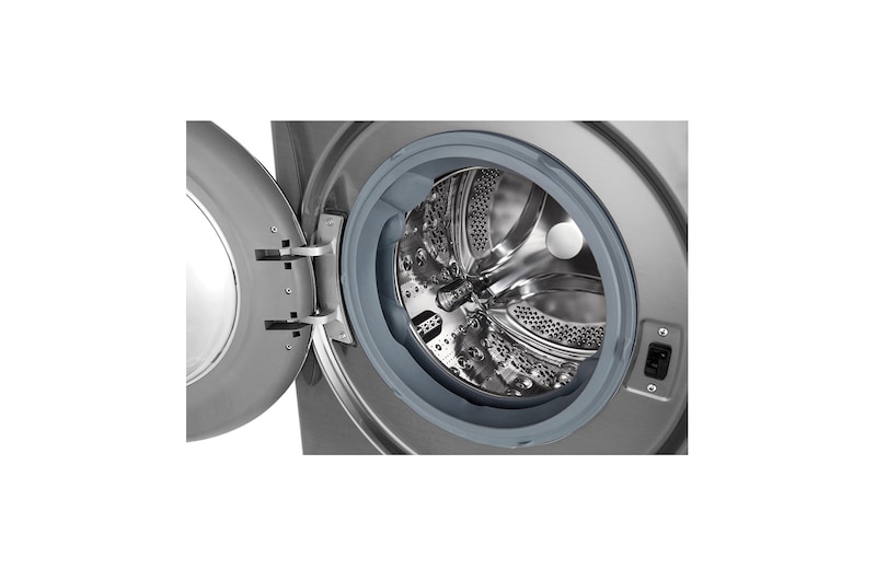 LG 12/7kg Lavasecadora Carga Frontal con Vapor, AI Direct Drive Inverter & Smart ThinQ (Wi-Fi), Color Acero, WD12VVC3S6C