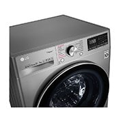 LG 12/7kg Lavasecadora Carga Frontal con Vapor, AI Direct Drive Inverter & Smart ThinQ (Wi-Fi), Color Acero, WD12VVC3S6C