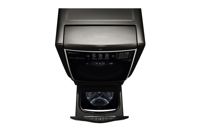 LG TWINWash Mini ™ LG SIGNATURE |1.0 pᶟ |3D Motion| Acero Inoxidable Negro| Smart Diagnosis, WD205CK
