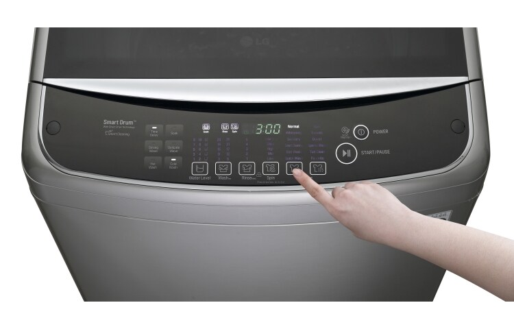 LG LAVADORA LG 6MOTION DD, CARGA SUPERIOR, 37LBS/17KG, COLOR ACERO INOX, WFS1739EKD