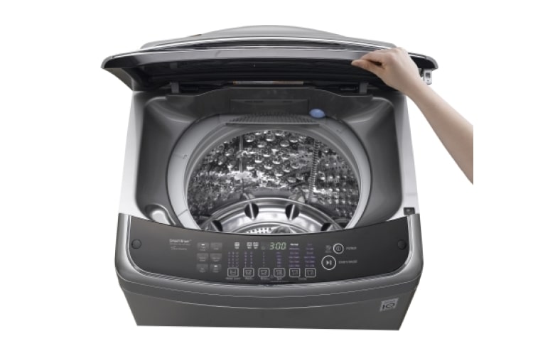 LG Lavadora LG 6Motion DD, Carga Superior, 19kg, color Tipo Acero, WFS1939NHD