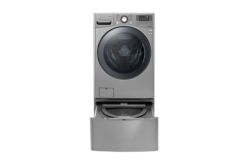 LG Lavadora Direct Drive Inverter de Carga Frontal, Capacidad 20 kgs, 6 Motion DD, TurboWash™, color plateado, WM22VVS6