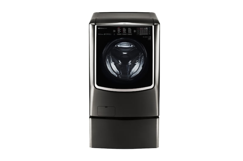 LG 5.8 pᶟ |Direct Drive | Inverter | Acero Inoxidable Negro | ThinQ™, WM9500HKA