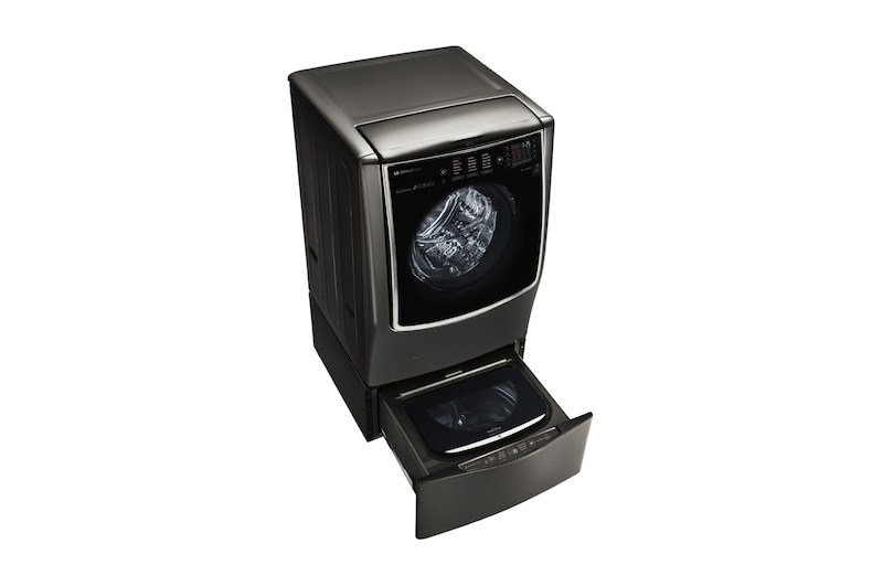 LG 5.8 pᶟ |Direct Drive | Inverter | Acero Inoxidable Negro | ThinQ™, WM9500HKA