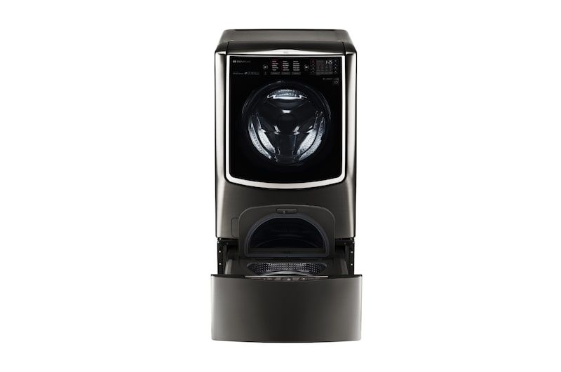 LG 5.8 pᶟ |Direct Drive | Inverter | Acero Inoxidable Negro | ThinQ™, WM9500HKA