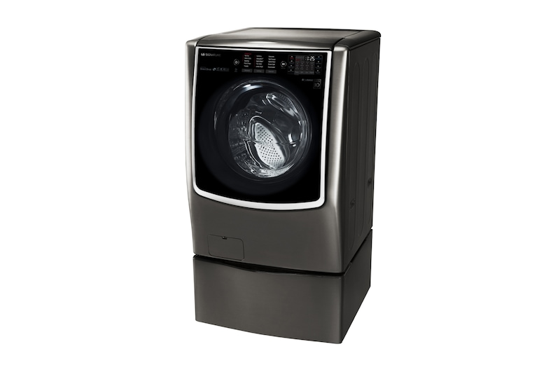 LG 5.8 pᶟ |Direct Drive | Inverter | Acero Inoxidable Negro | ThinQ™, WM9500HKA