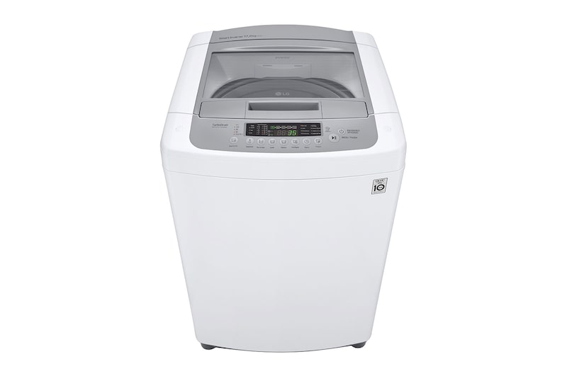 LG Lavadora Carga Superior 17kg Smart Inverter, Smart Motion, TurboDrum™, Color Blanco, WT17WPBK