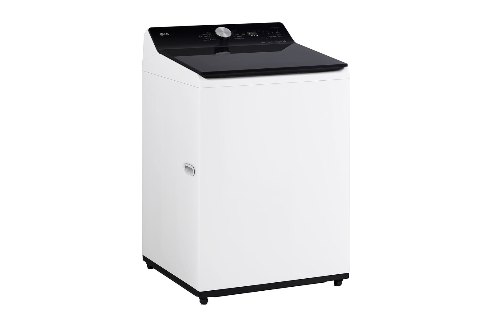 back view of top loading washing machine