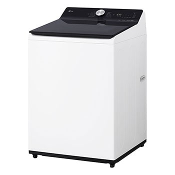 left side view of top loading washing machine