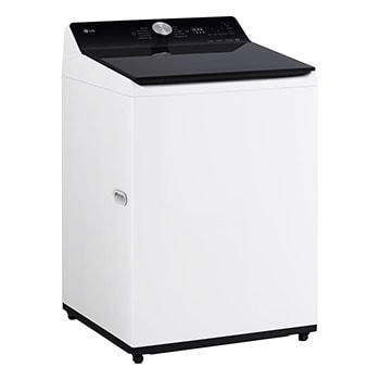 back view of top loading washing machine