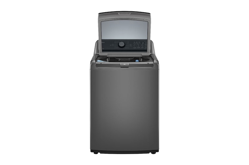 LG Lavadora Carga Superior 23kg con Direct Drive Inverter, Agitador, TurboDrum, Smart Diagnosis, Color Middle Black, WT23MT6HKA