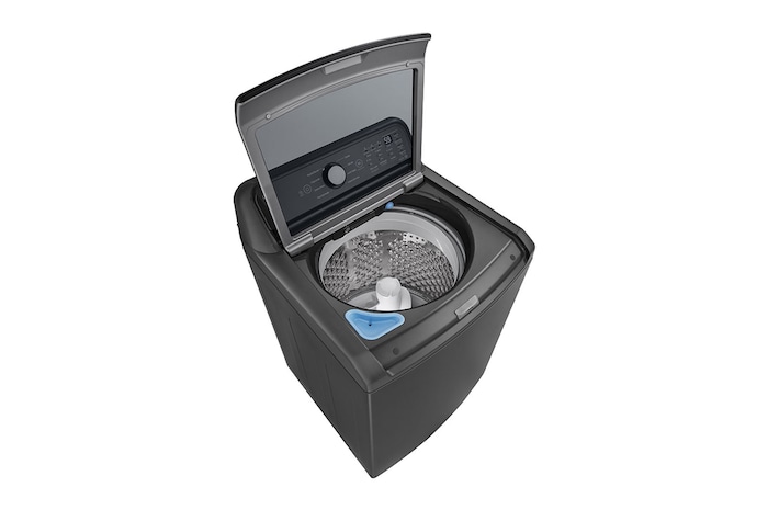 LG Lavadora Carga Superior 23kg con Direct Drive Inverter, Agitador, TurboDrum, Smart Diagnosis, Color Middle Black, WT23MT6HKA