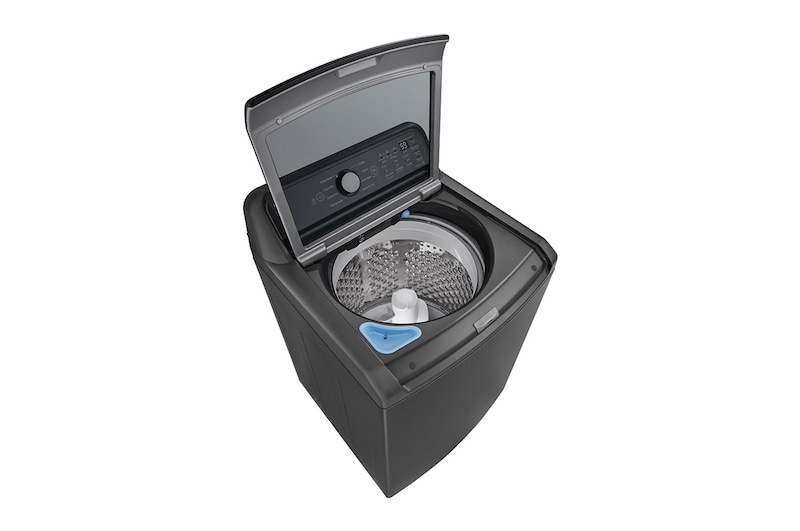 LG Lavadora Carga Superior 23kg con Direct Drive Inverter, Agitador, TurboDrum, Smart Diagnosis, Color Middle Black, WT23MT6HKA