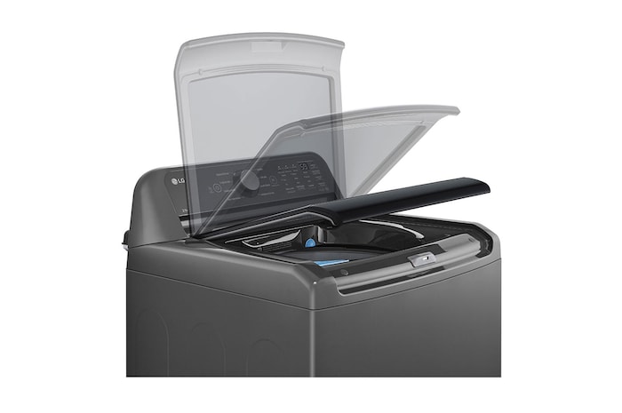 LG Lavadora Carga Superior 23kg con Direct Drive Inverter, Agitador, TurboDrum, Smart Diagnosis, Color Middle Black, WT23MT6HKA