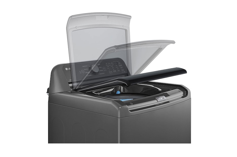 LG Lavadora Carga Superior 23kg con Direct Drive Inverter, Agitador, TurboDrum, Smart Diagnosis, Color Middle Black, WT23MT6HKA